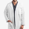 Strictly Scrubs Men's 3/4 Length Lab Coat -Cherokee Shop SS17242 WHITE 1