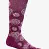 Sockwell Block Print Raspberry Women's 15-20mmHg Moderate Compression Socks -Cherokee Shop SW157W530 RASPB 1 S