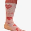 Sockwell Heartbeat Peach Women's 15-20mmHg Moderate Compression Socks -Cherokee Shop SW158W260 PEACH 1 S