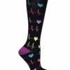 Think Medical Heart EKG Premium Women's 10-14 MmHg Light Compression Socks 1 Think Medical Heart EKG Premium Women's 10-14 MmHg Light Compression Socks -Cherokee Shop TH944HEK 1