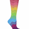 Think Medical Rainbow Fashion Women's 10-14 MmHg Light Compression Socks