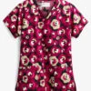 Tasha & Me Midflor Women's 2-Pocket V-Neck Print Scrub Top -Cherokee Shop TM980MID 1