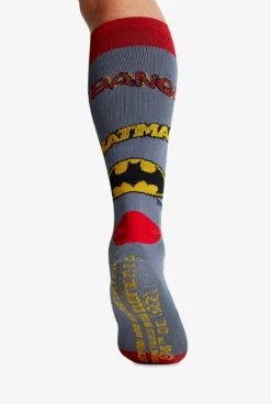 Cherokee Tooniforms Batman Mania Men's 8-12 MmHg Light Compression Socks -Cherokee Shop TNBATMAN 2