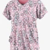 Easy STRETCH By Butter-Soft Dotted Geo Cashmere Rose Women's 2-Pocket V-Neck Print Scrub Top 2 Easy STRETCH By Butter-Soft Dotted Geo Cashmere Rose Women's 2-Pocket V-Neck Print Scrub Top -Cherokee Shop TS4237DGCR 1
