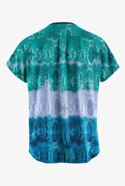 Easy STRETCH By Butter-Soft™ Wild Border Teal Women's 2-Pocket V-Neck Dolman Scrub Top -Cherokee Shop TS4237WBTL 2