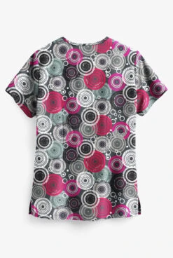 Easy STRETCH By Butter-Soft™ Mandala Tapestry Women's 2-Pocket Print Scrub Top -Cherokee Shop TS434MTP 2