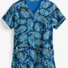 Easy STRETCH By Butter-Soft™ Passion Women's 2-Pocket Print Scrub Top 2 Easy STRETCH By Butter-Soft™ Passion Women's 2-Pocket Print Scrub Top -Cherokee Shop TS434NPA 1