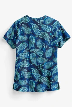 Easy STRETCH By Butter-Soft™ Passion Women's 2-Pocket Print Scrub Top -Cherokee Shop TS434NPA 2