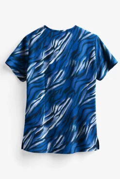 Easy STRETCH By Butter-Soft™ Wild Stripes Women's 2-Pocket V-Neck Print Scrub Top 5 Easy STRETCH By Butter-Soft™ Wild Stripes Women's 2-Pocket V-Neck Print Scrub Top -Cherokee Shop TS434NWS 2