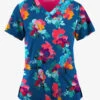 Easy STRETCH By Butter-Soft™ Sweet Blossoms Royal Women's 2-Pocket Mitered V-Neck Printed Scrub Top 1 Easy STRETCH By Butter-Soft™ Sweet Blossoms Royal Women's 2-Pocket Mitered V-Neck Printed Scrub Top -Cherokee Shop TS434SBRL 100523 1