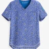 Easy STRETCH By Butter-Soft™ Chloe Ornamental Women's 2-Pocket Tuck-In Print Scrub Top -Cherokee Shop TS543CEO 1