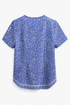 Easy STRETCH By Butter-Soft™ Chloe Ornamental Women's 2-Pocket Tuck-In Print Scrub Top 5 Easy STRETCH By Butter-Soft™ Chloe Ornamental Women's 2-Pocket Tuck-In Print Scrub Top -Cherokee Shop TS543CEO 2