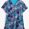 Easy STRETCH By Butter-Soft™ Mandala Tapestry Navy Women's 4-Pocket Zipper Neck Print Scrub Top 1 Easy STRETCH By Butter-Soft™ Mandala Tapestry Navy Women's 4-Pocket Zipper Neck Print Scrub Top -Cherokee Shop TS597MTN 1