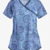 Easy STRETCH By Butter-Soft™ Whimsical Sky Ceil Women's 4-Pocket Raglan Print Scrub Top -Cherokee Shop TS728WSCL 1