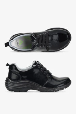 Align™ Women's Velocity Black Patent Leather Lace Up Nursing Shoes