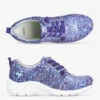 Align™ Women's Velocity Purple Metallic Crackle Lace Up Nursing Shoes -Cherokee Shop VELOPURM 1