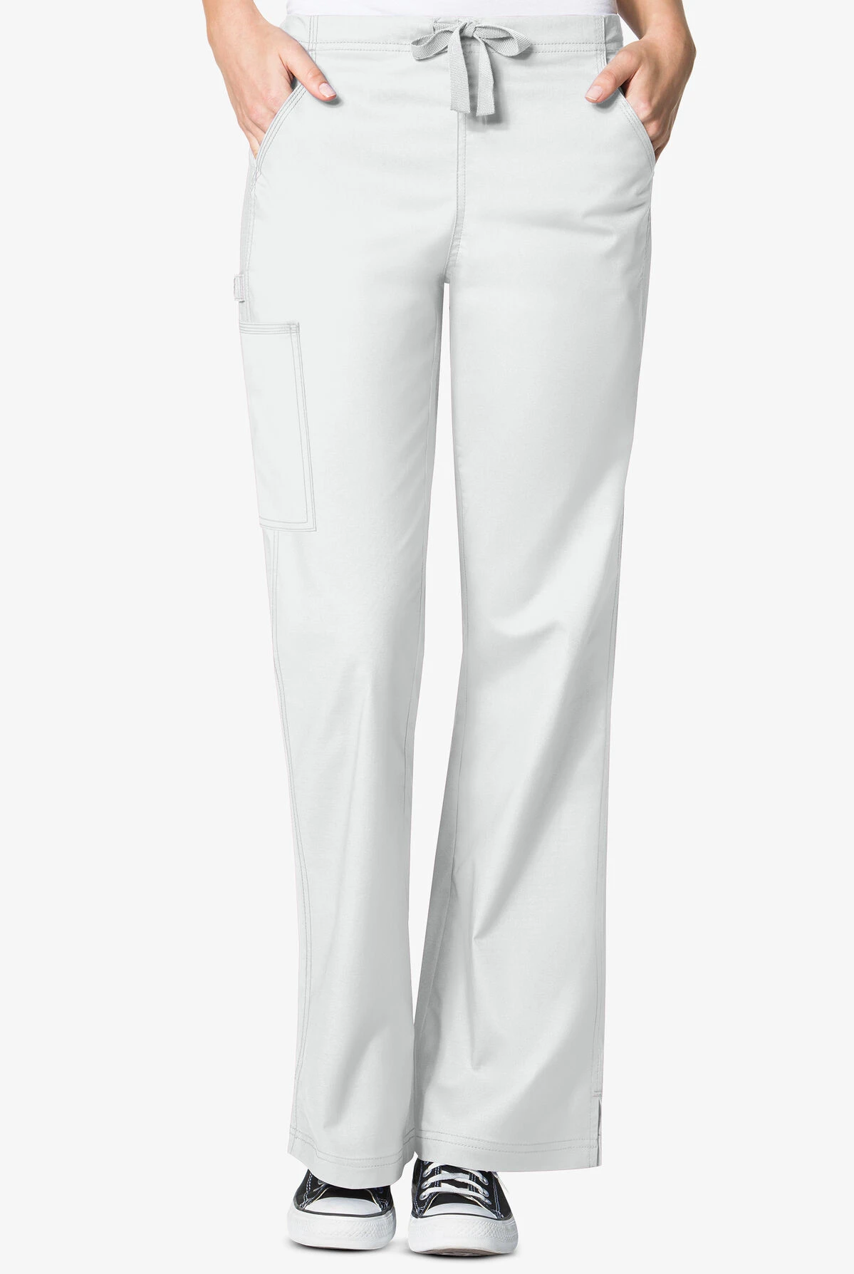 WonderWink WonderFLEX Grace Women's 4-Pocket STRETCH Cargo Scrub Pants - Petite 3 WonderWink WonderFLEX Grace Women's 4-Pocket STRETCH Cargo Scrub Pants - Petite