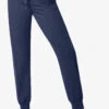 WonderWink Aero Women's 7-Pocket STRETCH Yoga Waistband Cargo Jogger Scrub Pants - Petite -Cherokee Shop W5329 NAVY 1