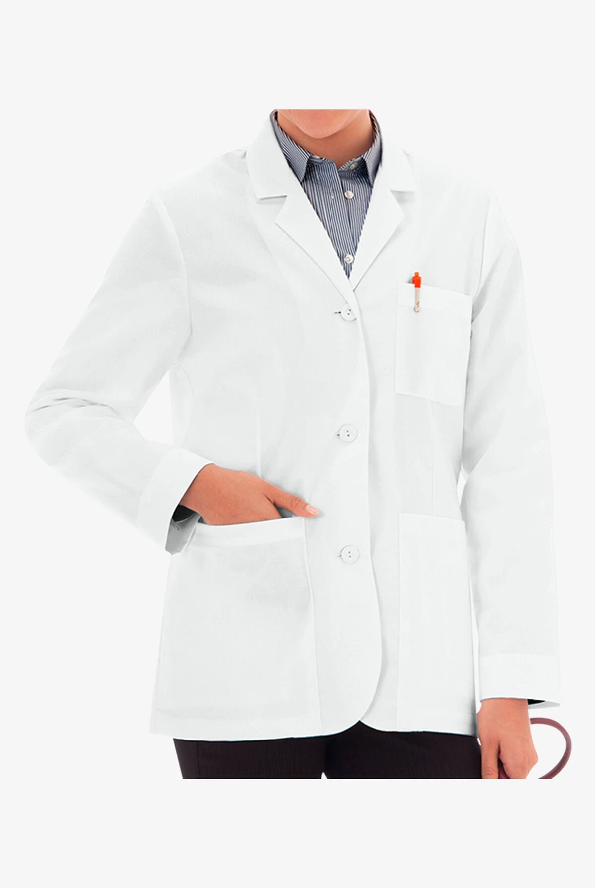 White Swan Meta Women's 28" 7-Pocket Lab Coat 5 White Swan Meta Women's 28" 7-Pocket Lab Coat - Image 3