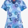 UA Exclusive Zavate Ava Therese Floral Visions Women's 2-Pocket STRETCH V-Neck Print Scrub Top -Cherokee Shop Z1054FLVS 1
