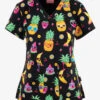 UA Exclusive Zavate Ava Therese Pineapple Fruit Vibes Women's 2-Pocket STRETCH V-Neck Print Top 2 UA Exclusive Zavate Ava Therese Pineapple Fruit Vibes Women's 2-Pocket STRETCH V-Neck Print Top -Cherokee Shop Z1054FRV 1
