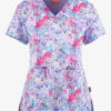 UA Exclusive Zavate Ava Therese Summer Breeze Floral Women's 2-Pocket STRETCH V-Neck Print Top 1 UA Exclusive Zavate Ava Therese Summer Breeze Floral Women's 2-Pocket STRETCH V-Neck Print Top -Cherokee Shop Z1054SMB 1