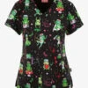 UA Exclusive Zavate Ava Therese Toad-ally Cool Women's 2-Pocket STRETCH V-Neck Print Scrub Top