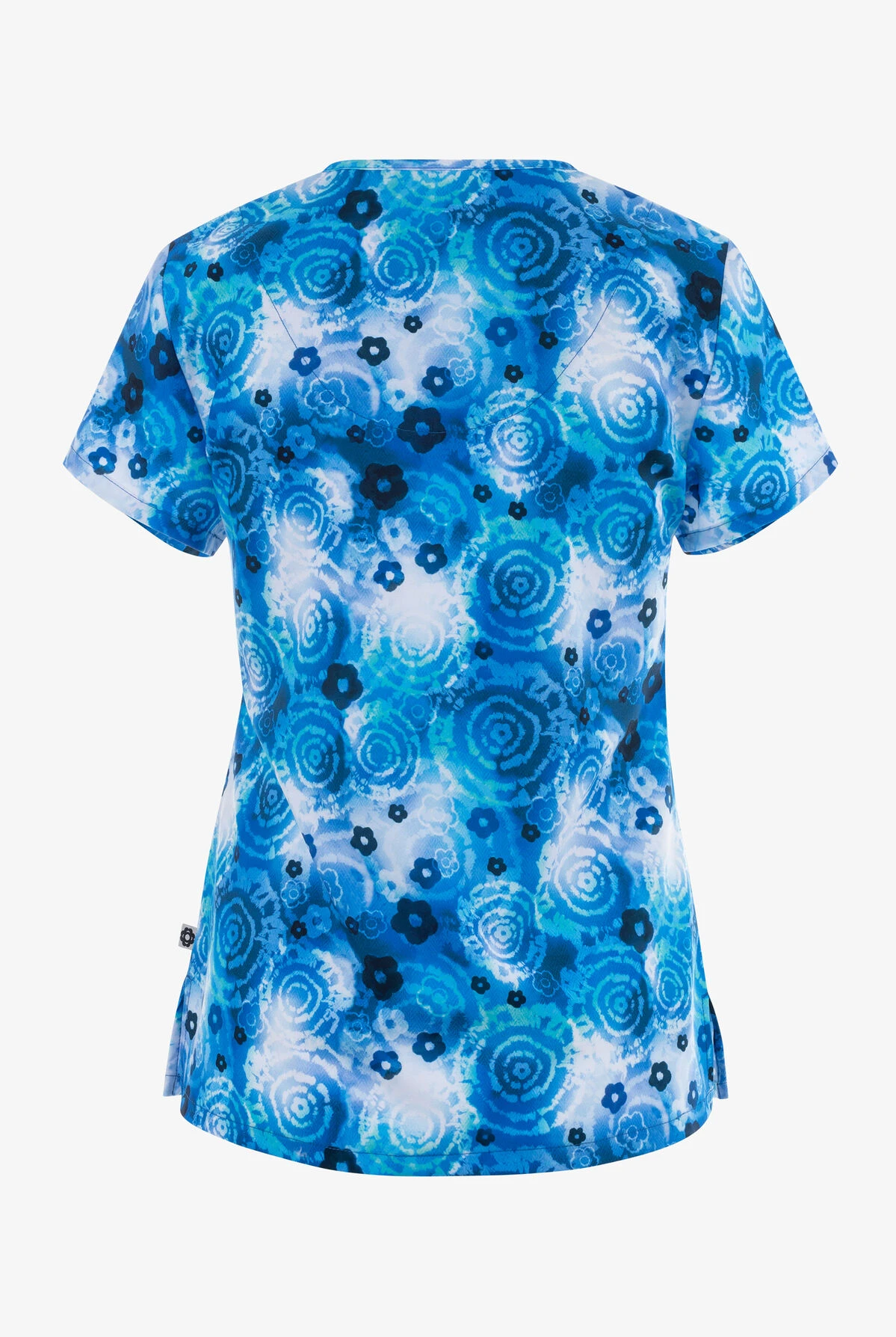 UA Exclusive Zavate Bella Tie Dye Life Women's 2-Pocket STRETCH V-Neck Print Scrub Top 4 UA Exclusive Zavate Bella Tie Dye Life Women's 2-Pocket STRETCH V-Neck Print Scrub Top - Image 2