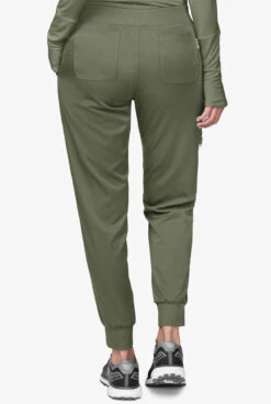 Zavate Ava Therese Women’s 5-Pocket STRETCH Jogger Scrub Pants -Cherokee Shop Z3017 102723 OLIVE 2