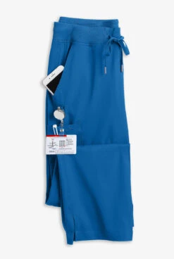 Zavate Ava Therese Women's 5-Pocket STRETCH Convertible Drawstring Cargo Scrub Pants -Cherokee Shop Z3018 ROYAL 4