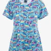 Zoe & Chloe Chillax Max Sloth Women's 2-Pocket STRETCH V-Neck Print Scrub Top 1 Zoe & Chloe Chillax Max Sloth Women's 2-Pocket STRETCH V-Neck Print Scrub Top -Cherokee Shop ZC123CLMX 092223 1
