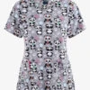 Zoe & Chloe Panda Jams Women's 2-Pocket STRETCH V-Neck Print ScrubTop 1 Zoe & Chloe Panda Jams Women's 2-Pocket STRETCH V-Neck Print ScrubTop -Cherokee Shop ZC123PNDJ 092223 1