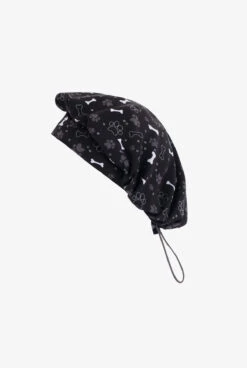 Zoe & Chloe Paws And Play Women's Bouffant STRETCH Print Scrub Hat