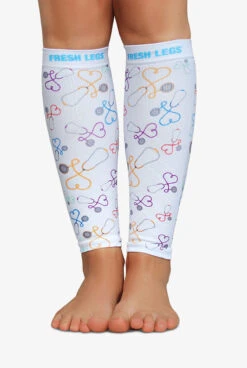 Zensah Fresh Legs Stethoscope Women's 15-20 MmHg Moderate Compression Leg Sleeves 7 Zensah Fresh Legs Stethoscope Women's 15-20 MmHg Moderate Compression Leg Sleeves -Cherokee Shop ZE656STE 2