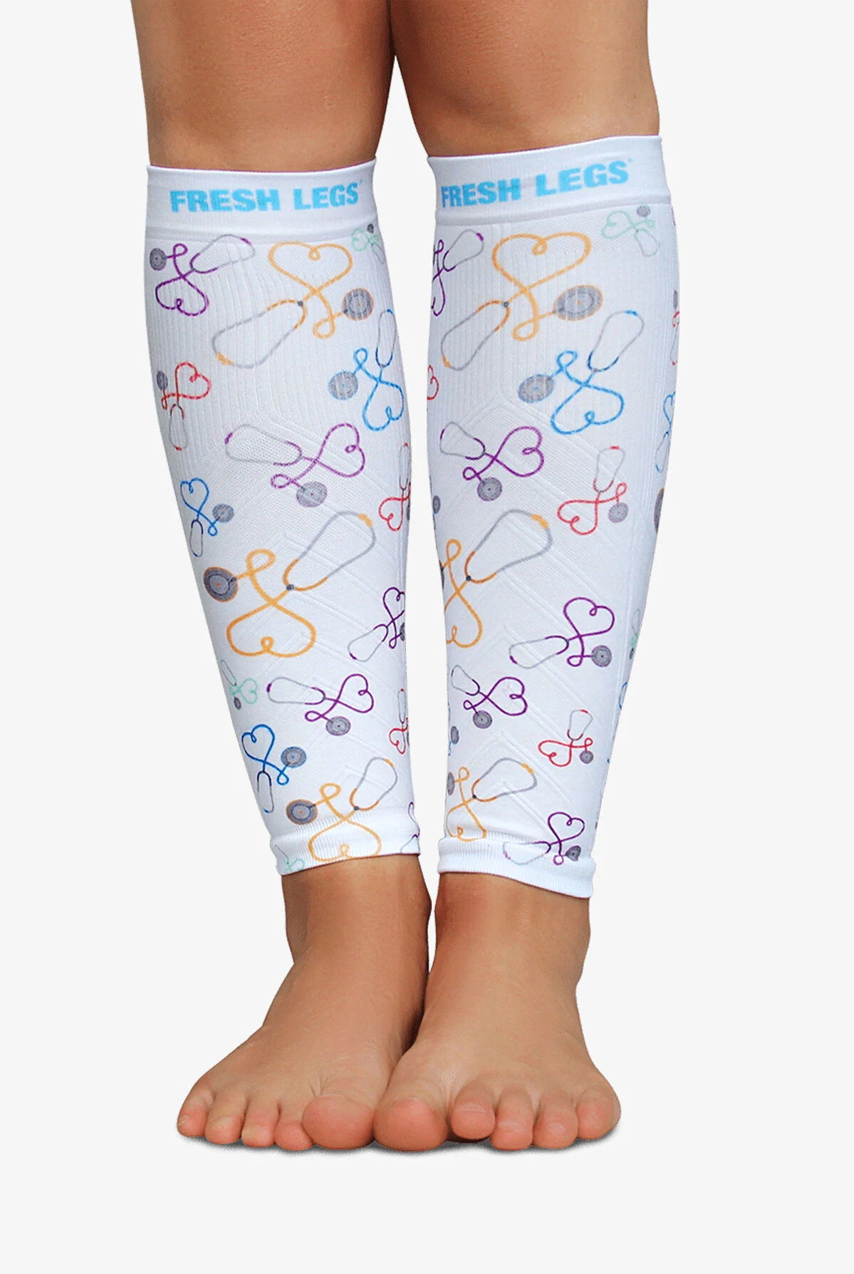 Zensah Fresh Legs Stethoscope Women's 15-20 MmHg Moderate Compression Leg Sleeves 4 Zensah Fresh Legs Stethoscope Women's 15-20 MmHg Moderate Compression Leg Sleeves - Image 2