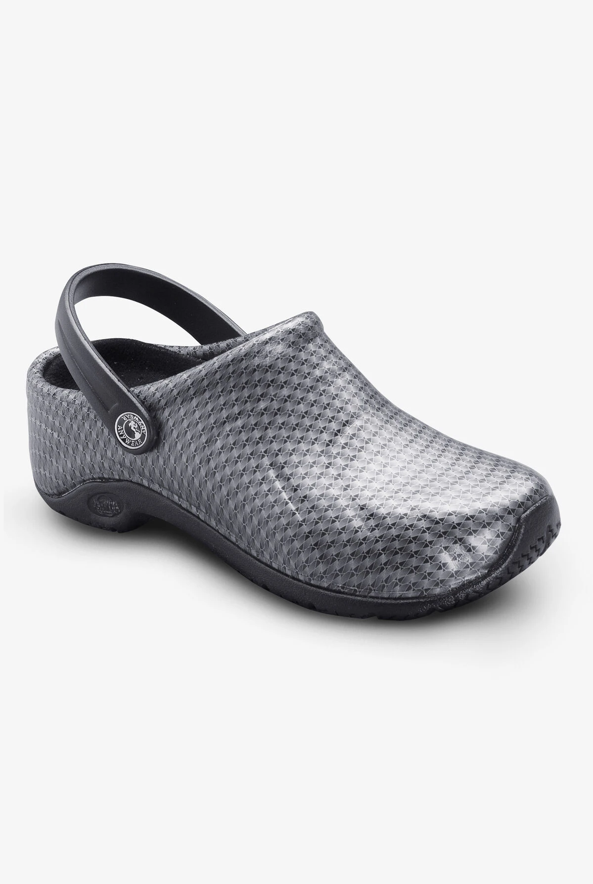 Anywear Unisex Zone Black/Silver Nursing Clogs 5 Anywear Unisex Zone Black/Silver Nursing Clogs - Image 3